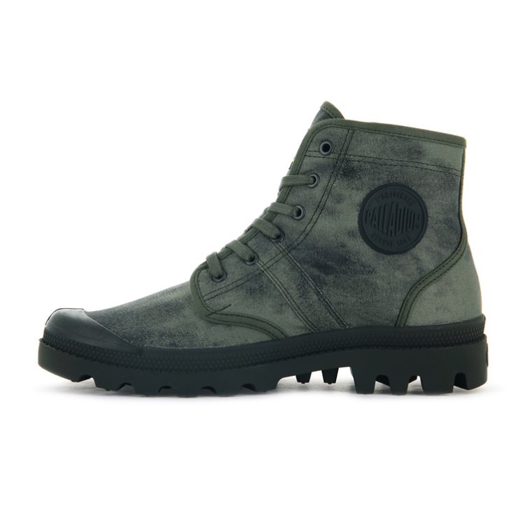 Palladium Pallabrousse Legion WAX Men's Boots Olive | UK A352-YKG